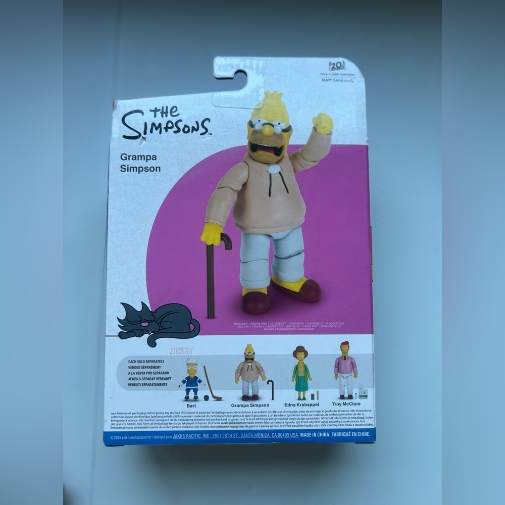 The Simpsons Wave 5 Grandpa Action Figure (Cane) - Picture 3 of 5